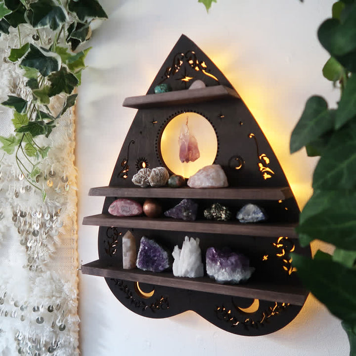 Inverted Moon Heart Crystal Shelf - image 1