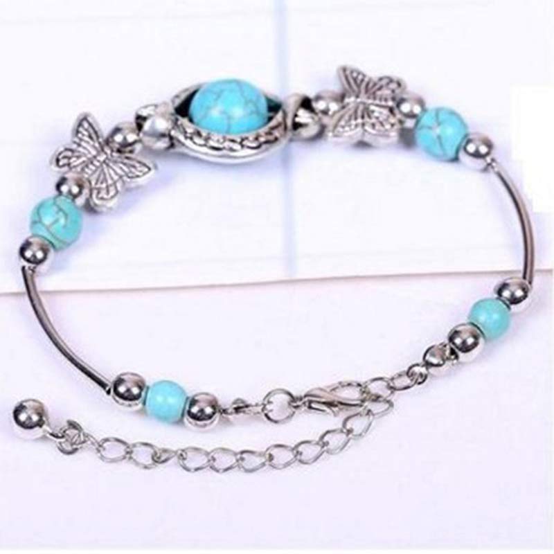 Olivenorma Turquoise Sphere Butterfly Bracelet - image 3