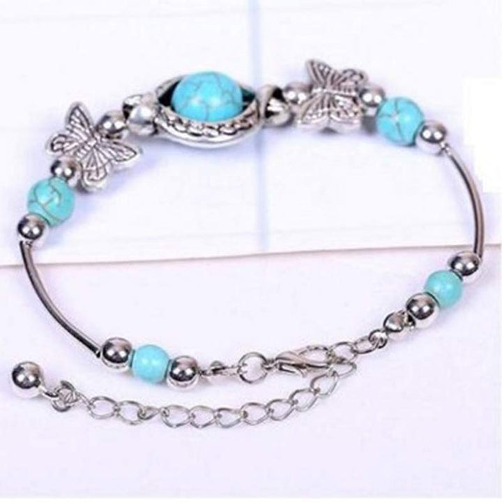 Olivenorma Turquoise Sphere Butterfly Bracelet - image 3