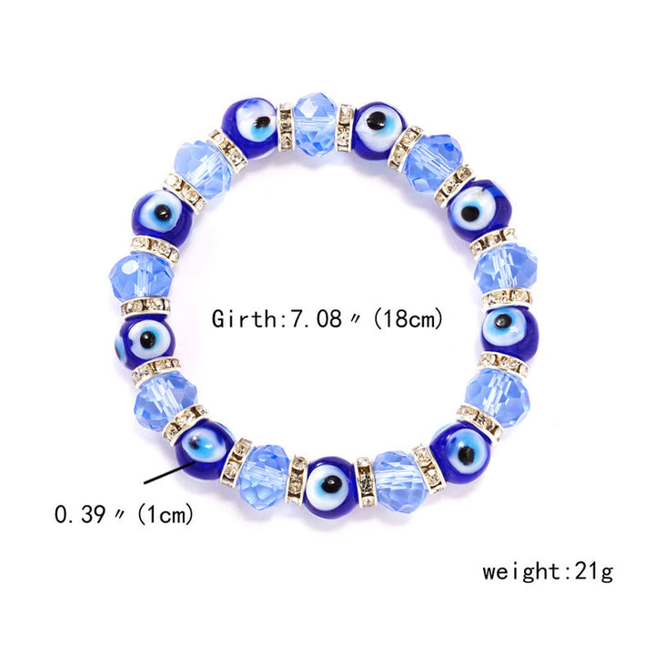 Olivenorma Evil Eye Hamsa Pendant Epoxy Zircon Bracelet - image 26