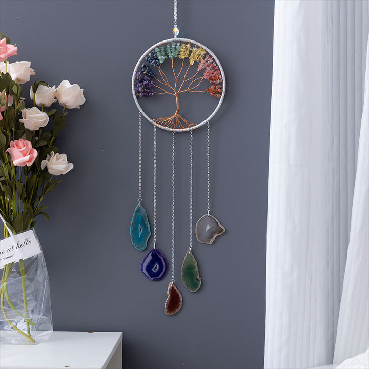 Olivenorma Chakra Agate Tree of Life Ornament Wall Decor - image 7