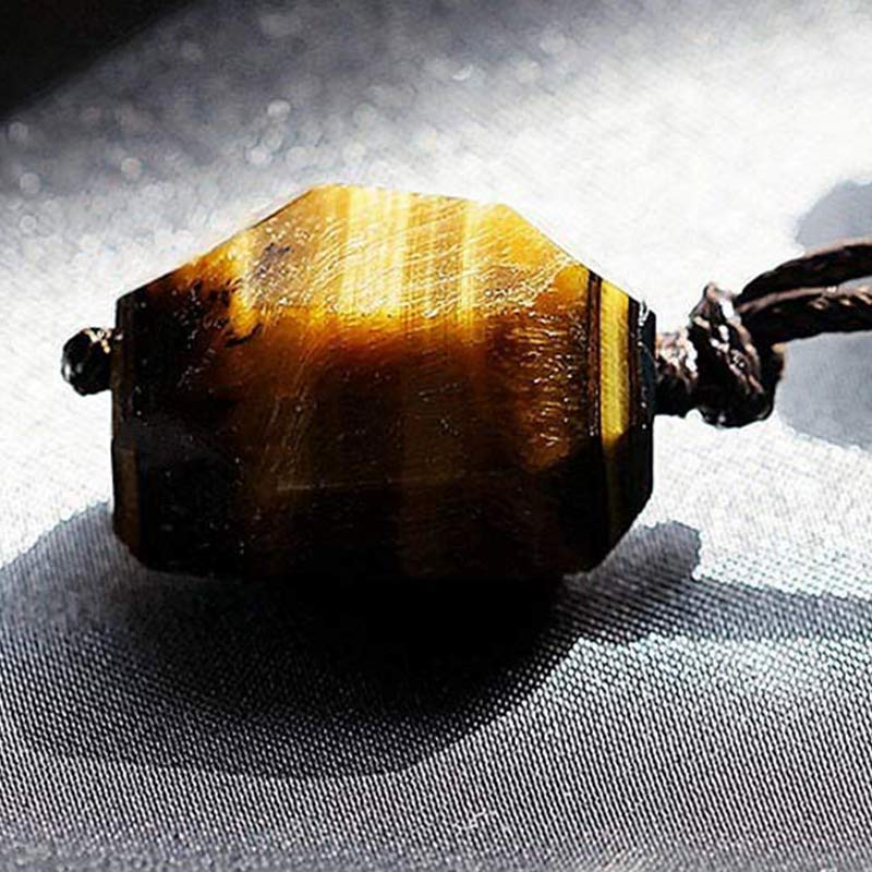 Natural Tiger Eye Protection Gemstone Neclace - Tiger Eye - image 0