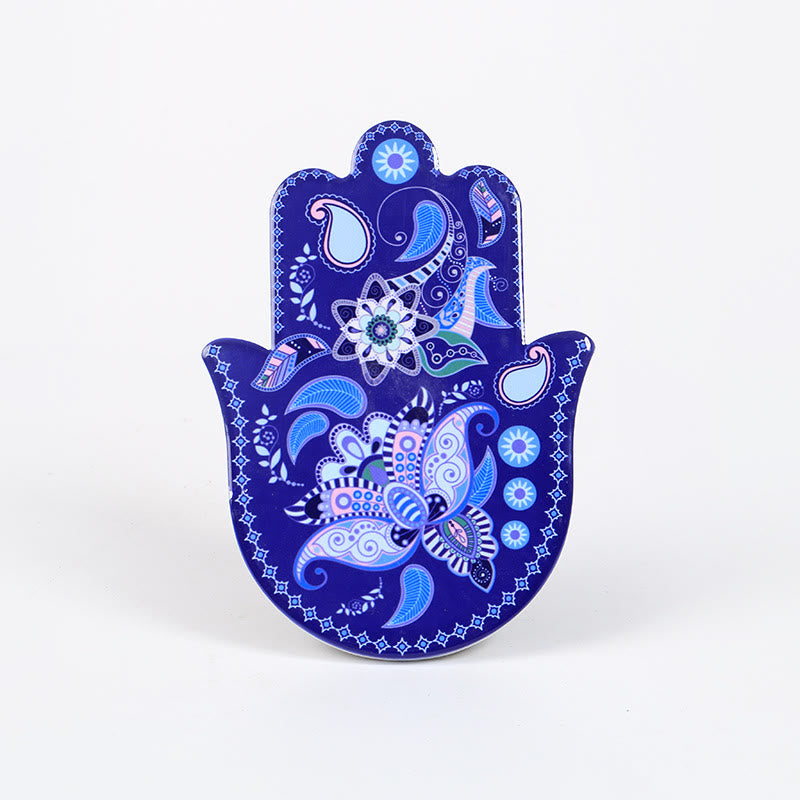 Olivenorma Hamsa Evil Eye Jewelry Tray Plate Coaster - Hamsa#2 - image 2