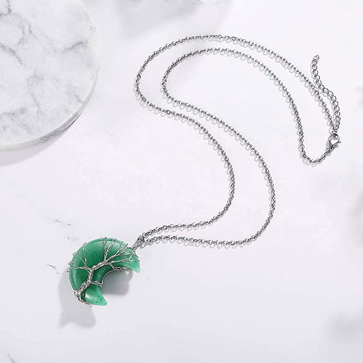 Olivenorma Natural Crystal Moon Necklace - image 9