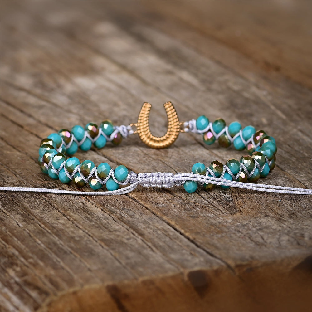 Olivenorma Lucky Horseshoe Turquoise Healing Bracelet - image 1