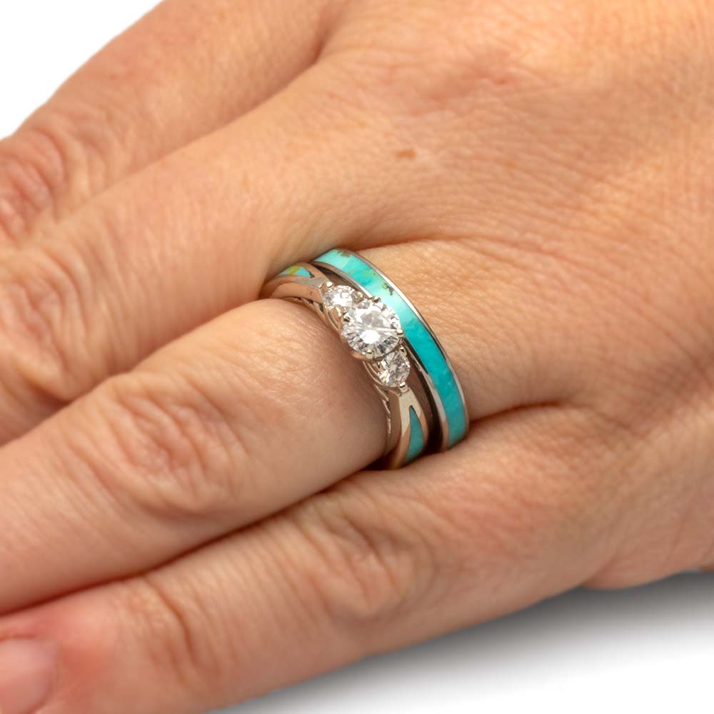 Olivenorma Turquoise Creative 2 - Piece Ring - image 6