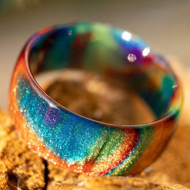 Olivenorma The Colored Galaxy Opal Ring - image 6