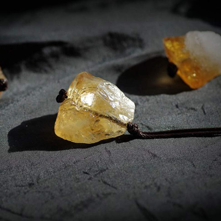 Natural Citrine Prosperity Gemstone Neclace - image 2