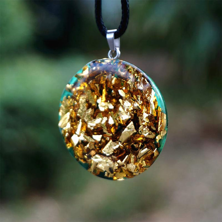 Olivenorma Malachite Metatron's Cube Reki Necklace - image 4