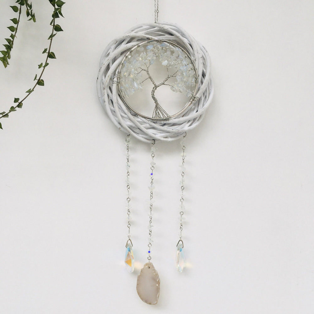 Olivenorma Opalite Wrapped Tree of Life Wreath Wall Decor - image 1