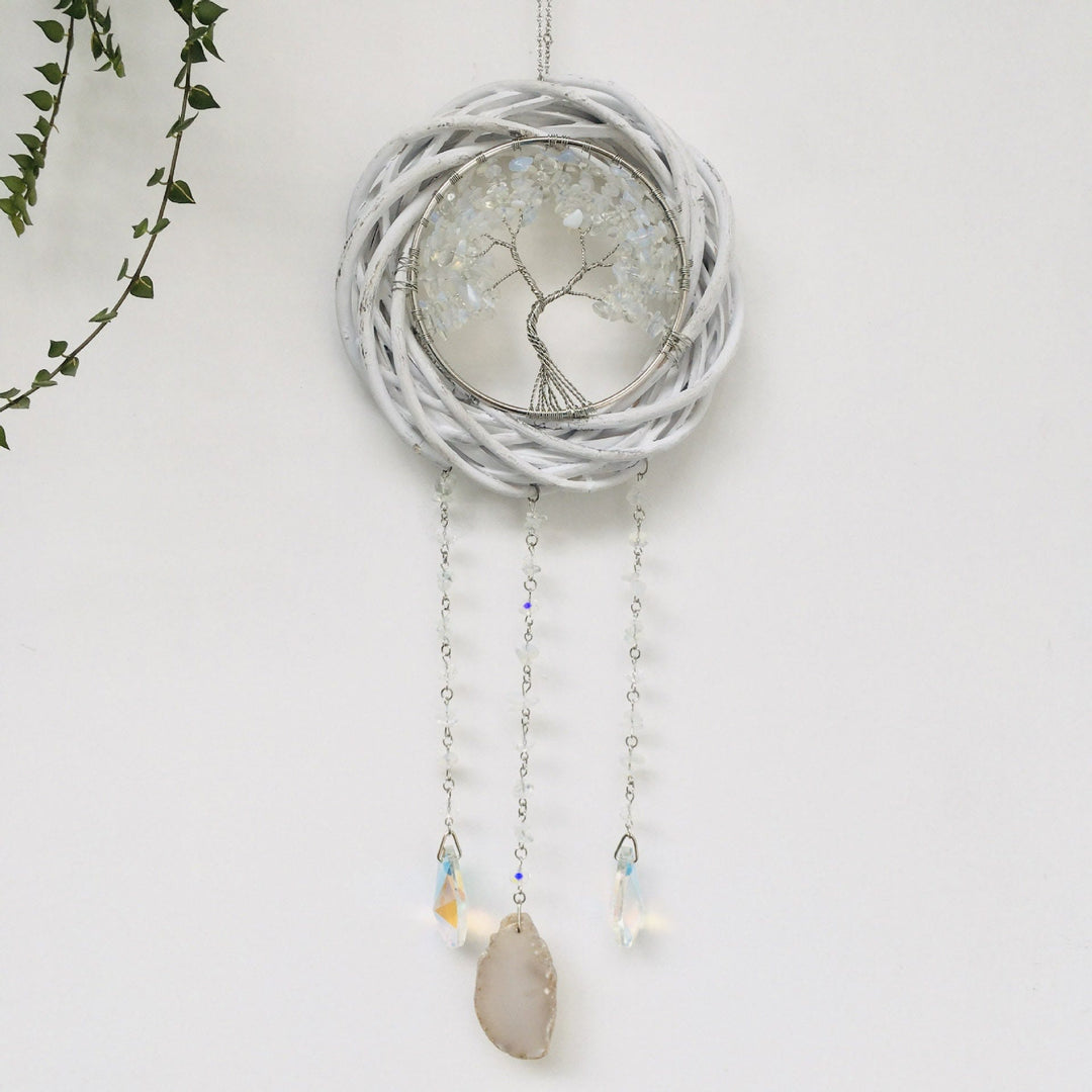 Olivenorma Opalite Wrapped Tree of Life Wreath Wall Decor - image 1