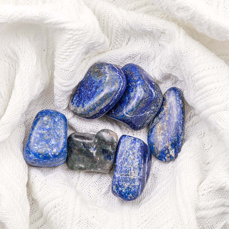 Olivenorma Lapis Lazuli Natural Tumbled Stone Set - image 3