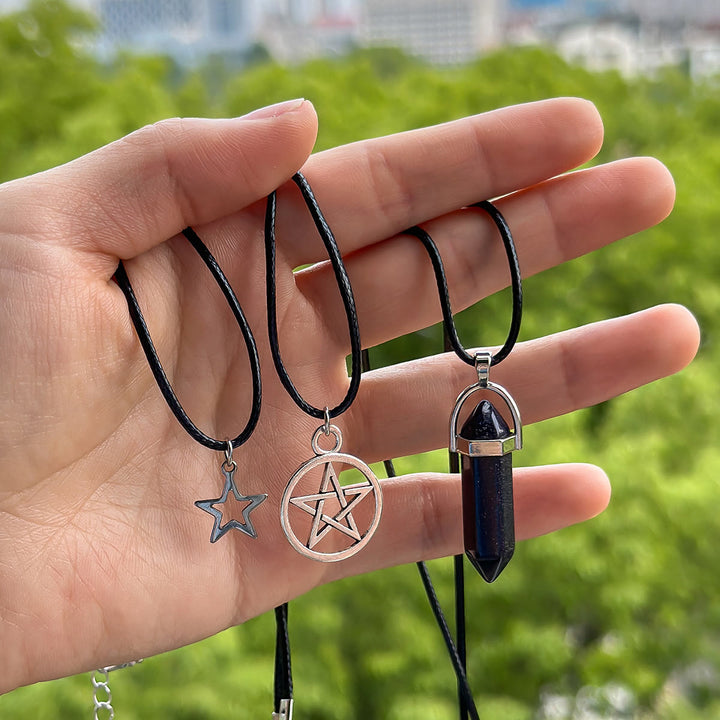 Olivenorma Natural Stone Tree of Life Evil Eye Pendant Necklace Set - image 7
