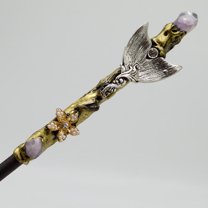 Olivenorma Moon Sun Star Fairy Crystal Wands - Amethyst#4 - image 33