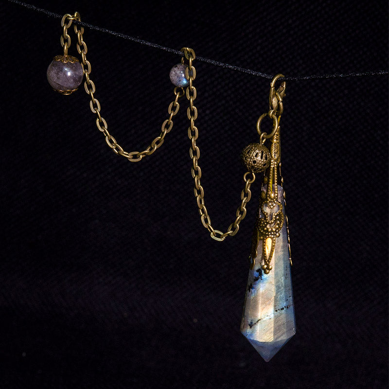 Olivenorma Labradorite Protection Pendulum - image 3