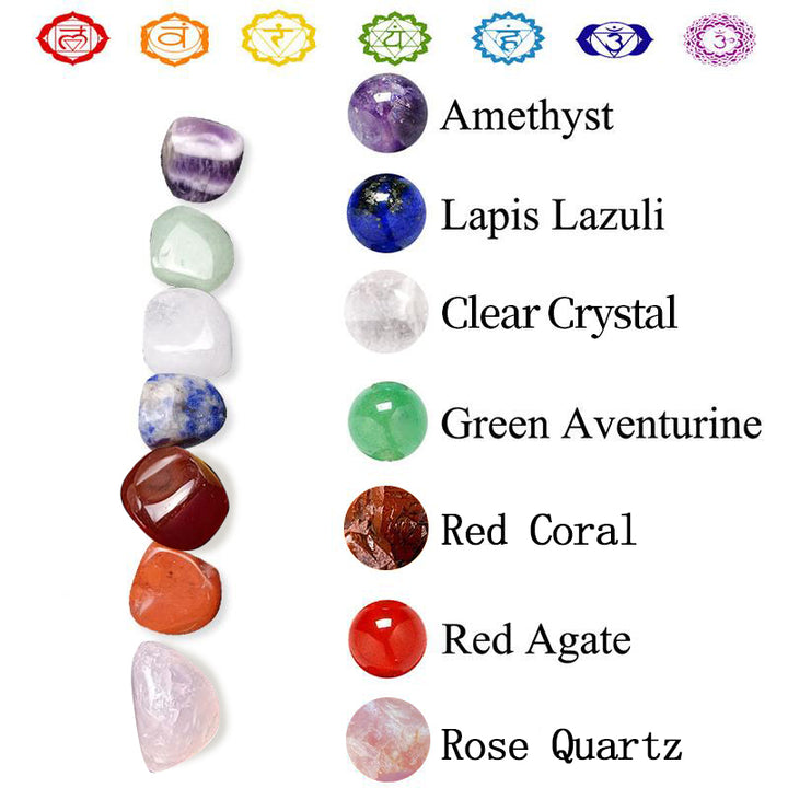 Chakra Healing Pendant Bracelet Crystal Set - image 8