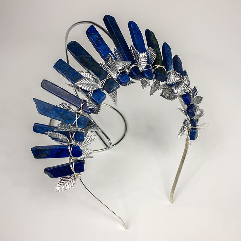 Olivenorma Lapis Lazuli Moon Witch Crystal Crown - image 11