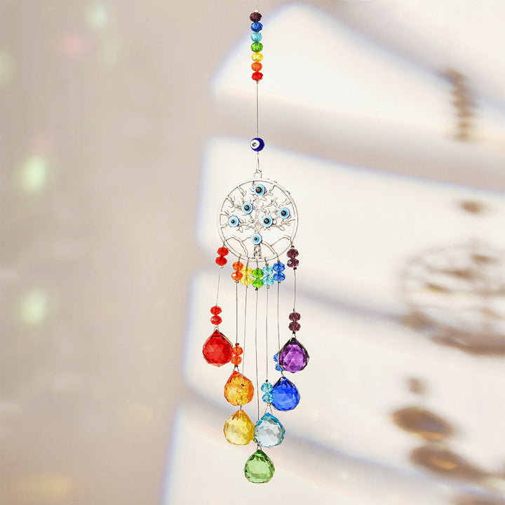 Olivenorma Blue Zircon Owl Evil Eye Wall Decor - image 5
