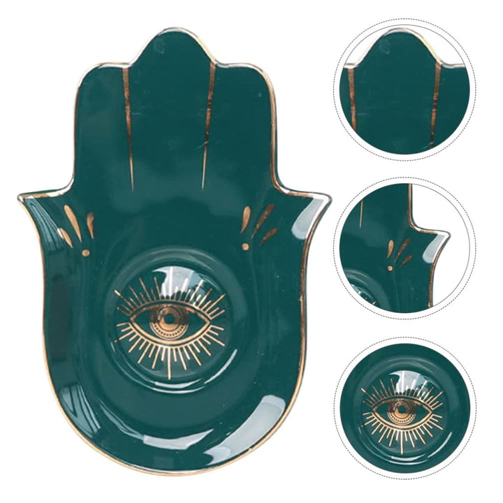 Olivenorma Hamsa Small Tray Evil Eye Jewelry Plate Coaster - image 8