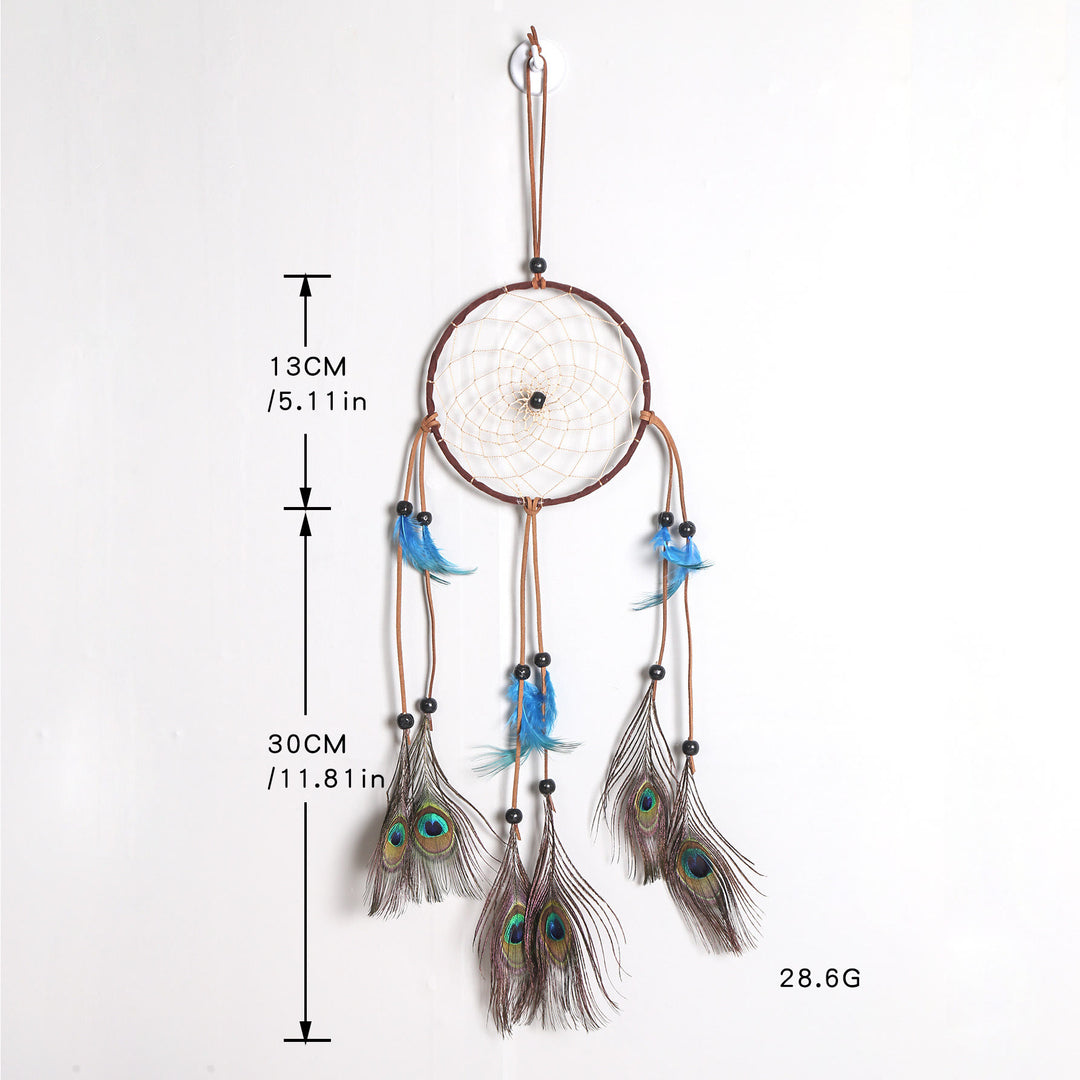 Olivenorma Hand Woven Natural Wooden Beads Feather Dream Catcher - image 12