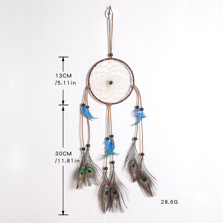 Olivenorma Hand Woven Natural Wooden Beads Feather Dream Catcher - image 12