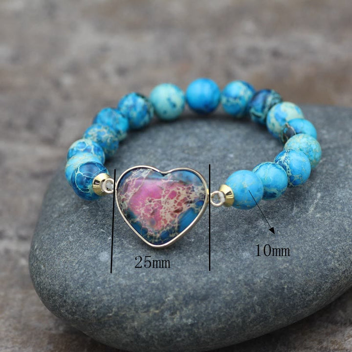 Olivenorma Emperor Stone Woven Beads Handle Braided Bracelet - image 4