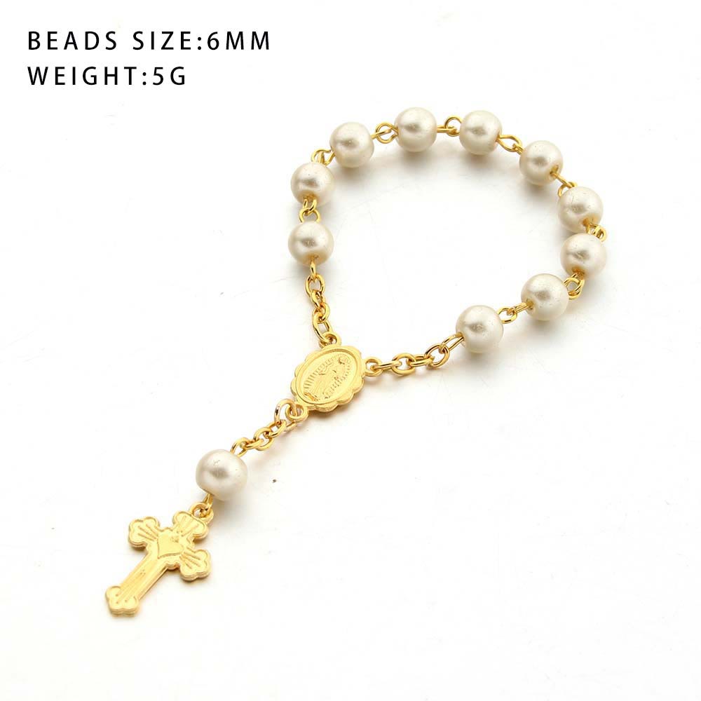 Olivenorma Pearl Heart Cross Bracelet - Pearl & Heart Cross - image 5