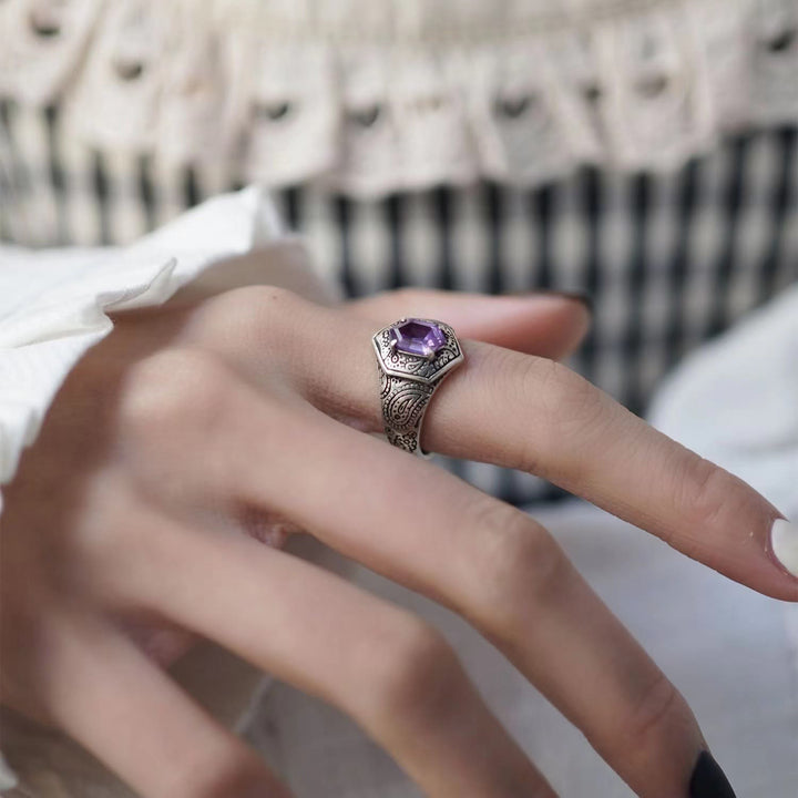 Olivenorma Paisley Amethyst Ring - image 3