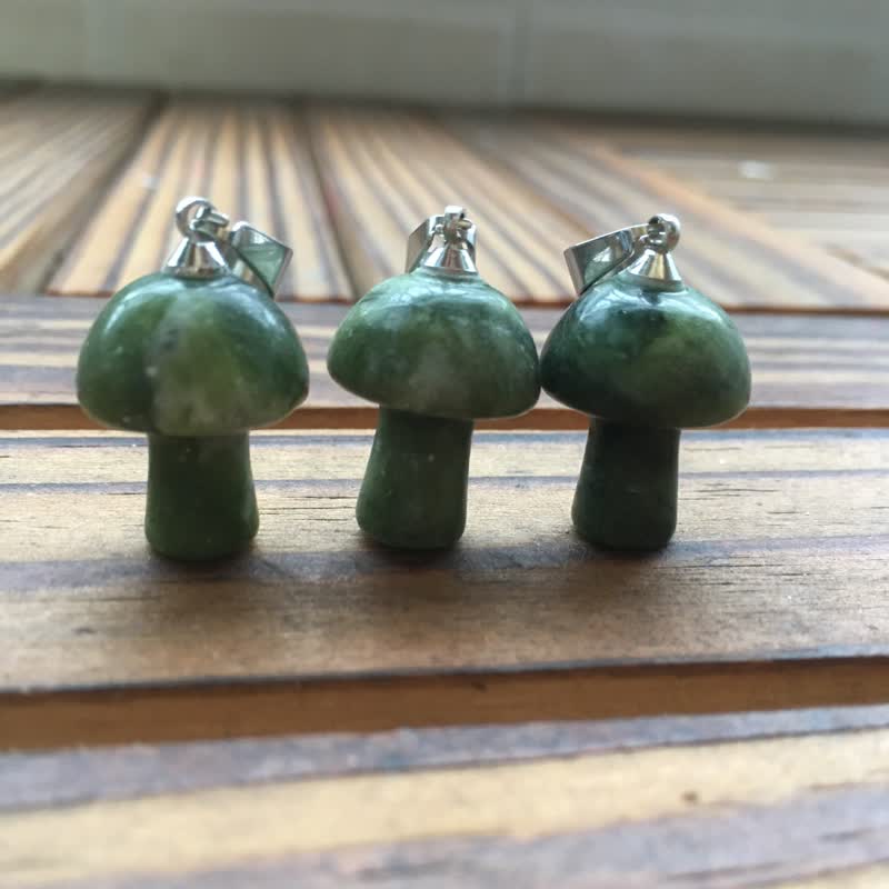 Olivenorma Spiritual Attunement Mushroom Design Healing Necklace - Green Aventurine - image 17
