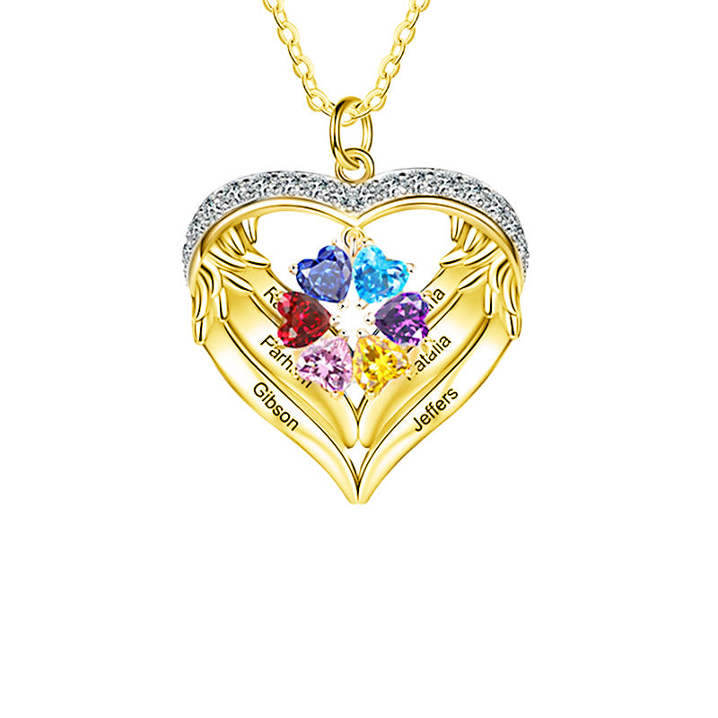 Olivenorma Personalized Birthstone Engraved Name Gift CZ Necklace - image 19