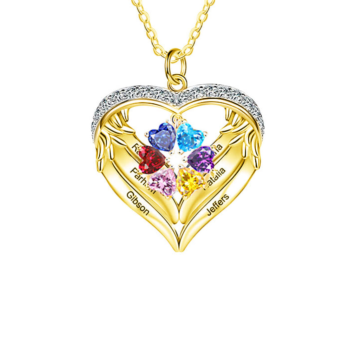 Olivenorma Personalized Birthstone Engraved Name Gift CZ Necklace - image 19