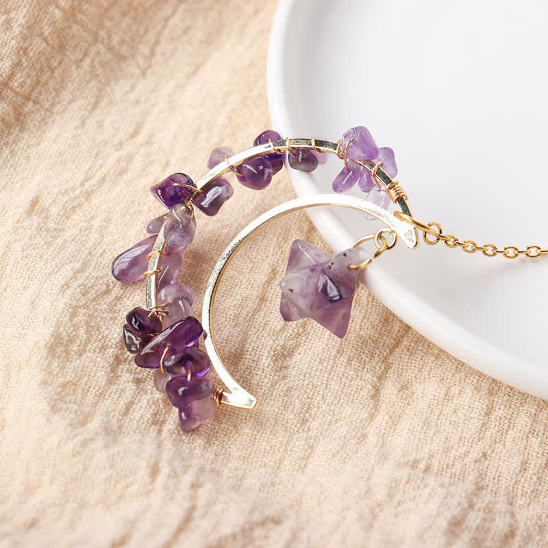 Cryrstal Moon Handmade Gemstone Ornament - image 13