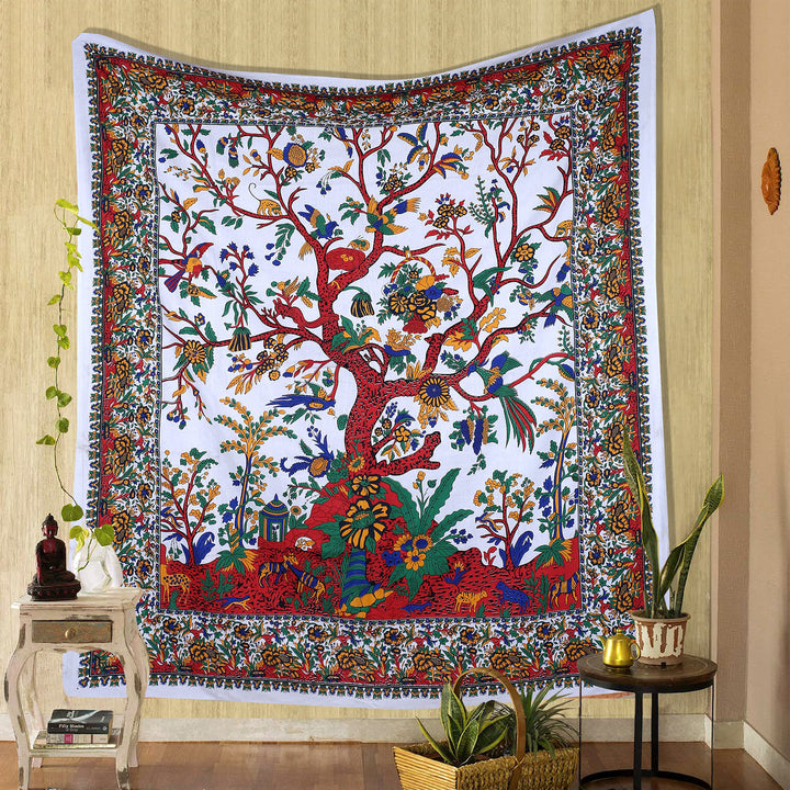Olivenorma Green Tree Of Life Wall Hanging Psychedelic Tapestry - image 15