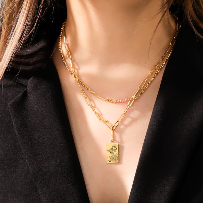 Olivenorma Tarot Card Double Chain Necklace - image 2