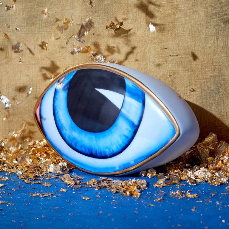 Olivenorma Big Evil Eye Ceramics Decoration - Evil Eye&Blue - image 0