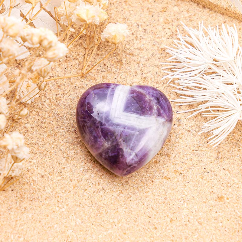 Olivenorma Amethyst Protection Crystal Heart - image 2