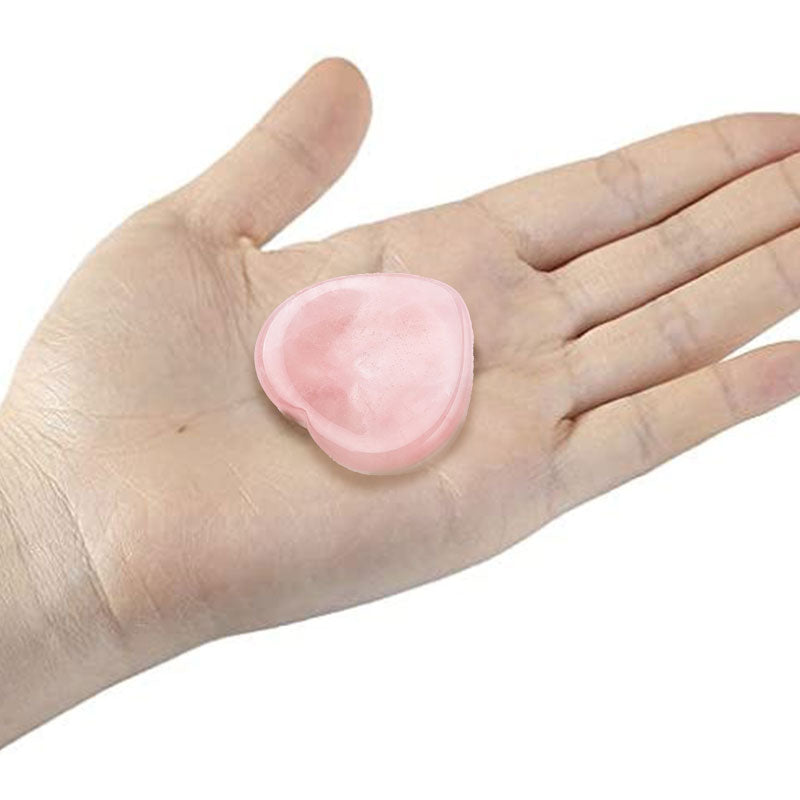 Olivenorma Rose Quartz Heart Thumb Worry Stone - image 1
