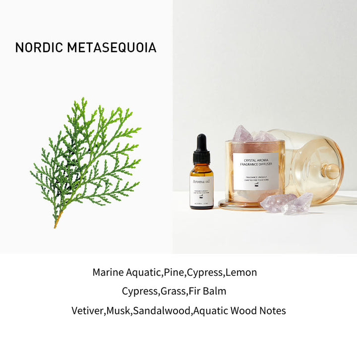 Olivenorma Scented Oil Diffuser Gift Set Crystal Aromatherapy - Amethyst&NORDIC METASEQUOIA - image 10
