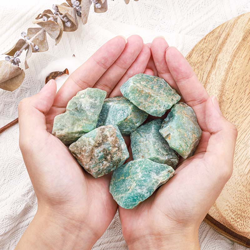 Olivenorma Amazonite Natural Raw Stone Stone - image 1