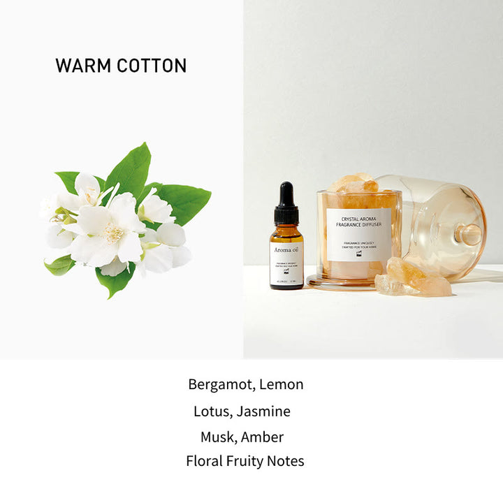 Olivenorma Scented Oil Diffuser Gift Set Crystal Aromatherapy - Citrine&WARM COTTON - image 9
