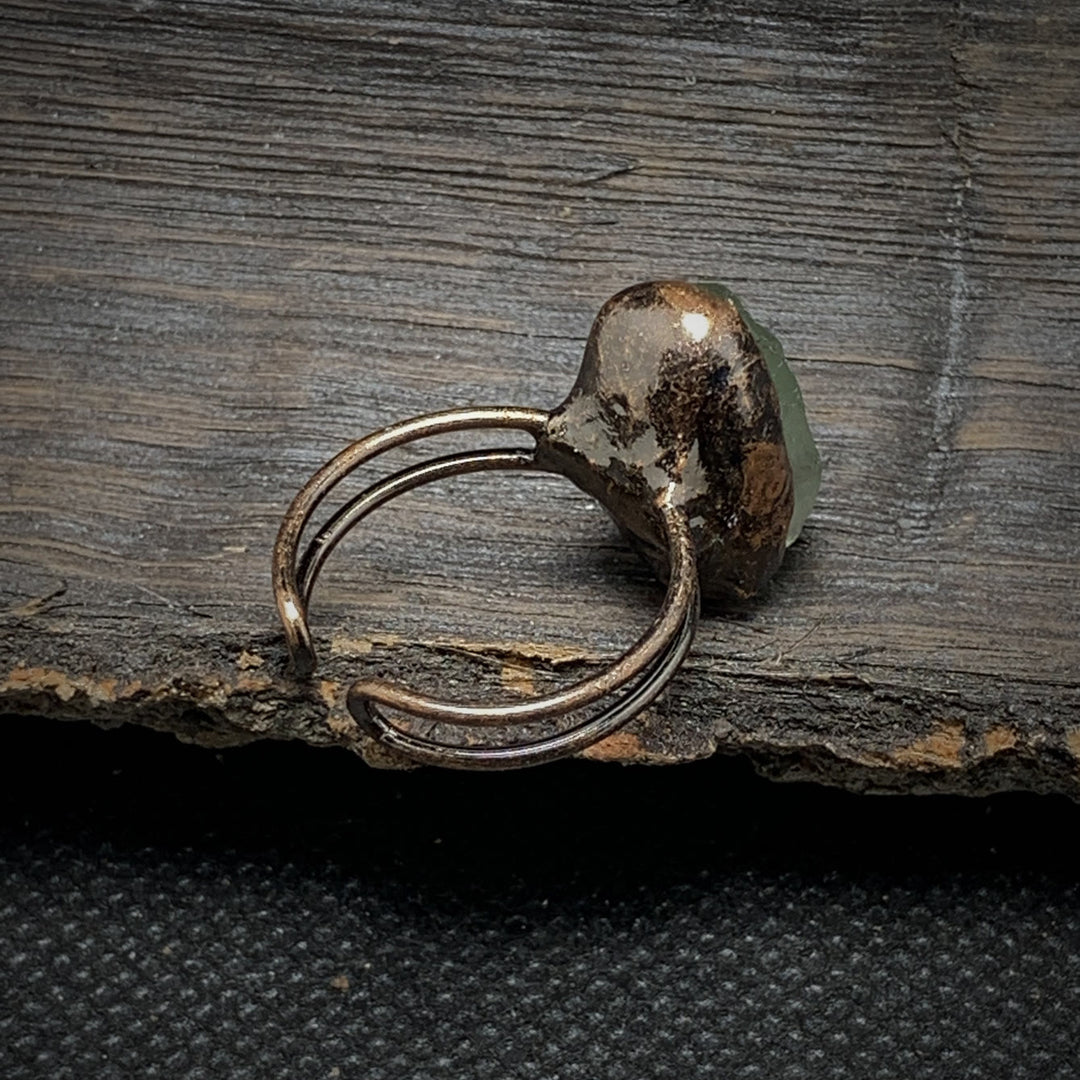 Olivenorma Natural Irregular Raw Stone Twelve Birthstone Adjustable Ring - image 31