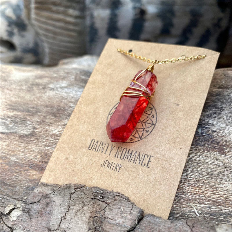 Olivenorma Healing Red Crystal Necklace - image 3