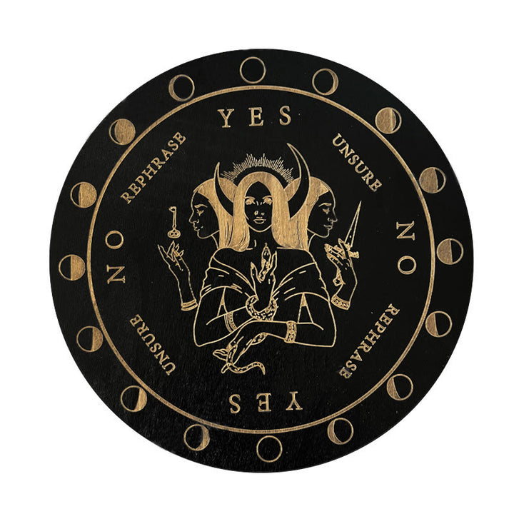 Olivenorma The Wooden Divination Pendulum Game Tarot Card - Black - Witch - image 6