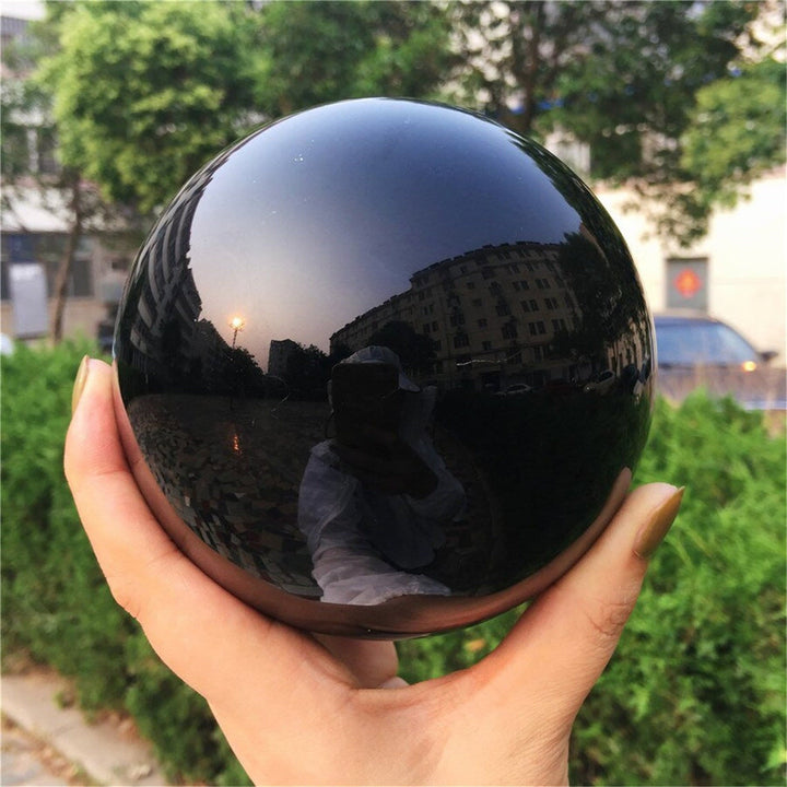 Olivenorma Obsidian Crystal Sphere Decoration - 12cm - image 0