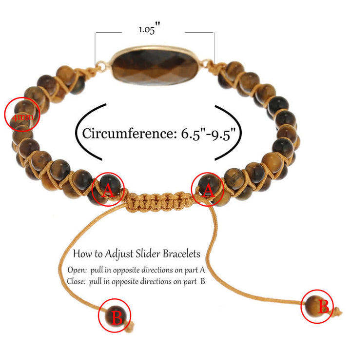 Olivenorma Tiger Eye Beads Braided Bracelet - image 4