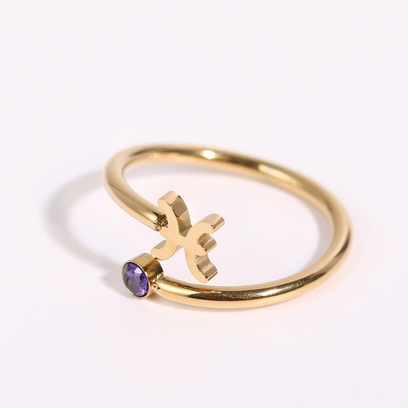 Olivenorma Zodiac Birthstone Ring - image 9