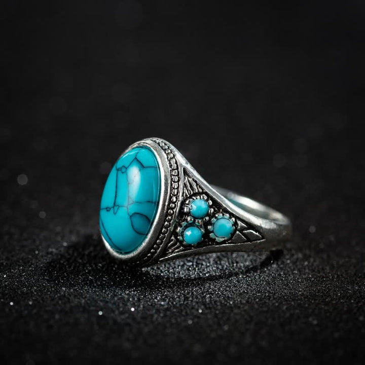 Olivenorma Retro Turquoise Ring - image 3