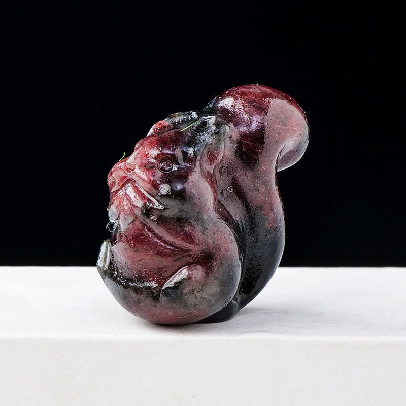 Olivenorma Natural Crystal Squirrel Carving Ornament Gemstone Decoration - image 29