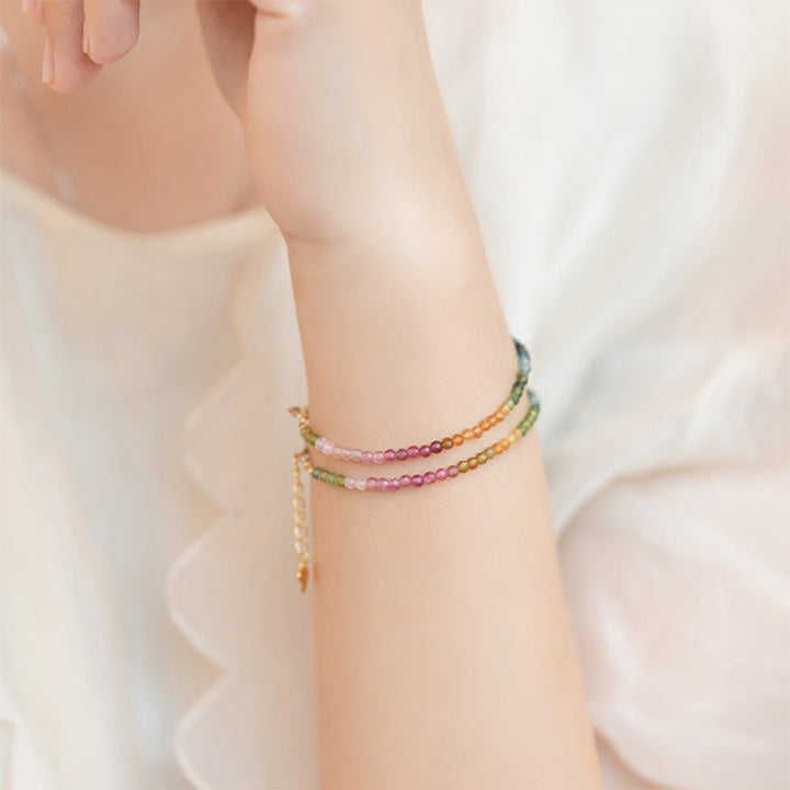 Olivenorma Rainbow After Rain - Citrine with Fluorite Gemstone Bracelet - image 1
