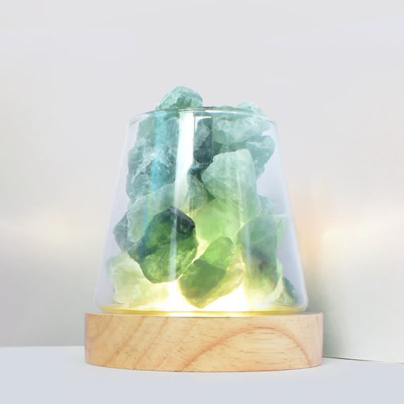 Olivenorma Goblet of Fire Shape Crystal Or Himalayan Pink Salt Lamp - Fluorite - image 9